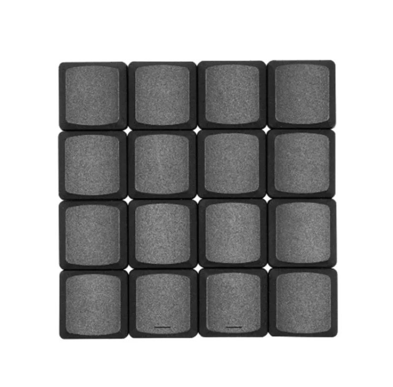 18 key black tht blank low profile abs keycap set