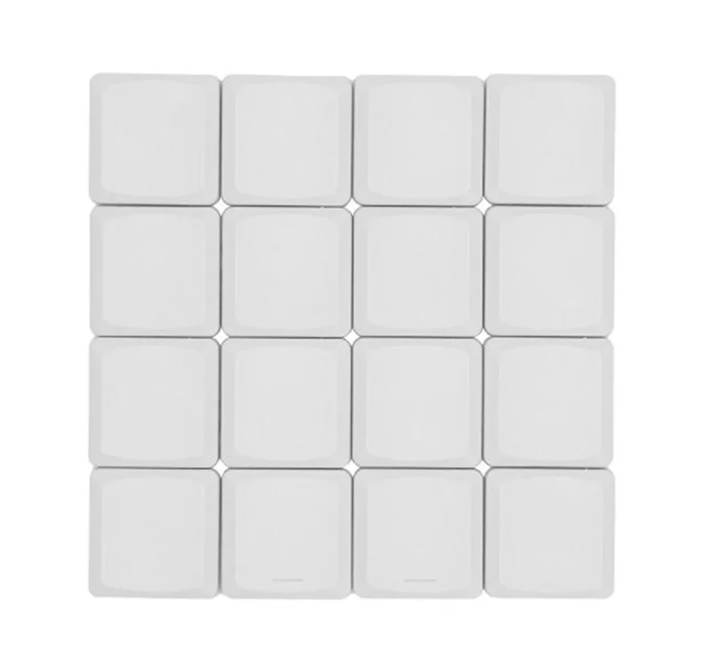 18 key white abs low profile keycap set tai hao