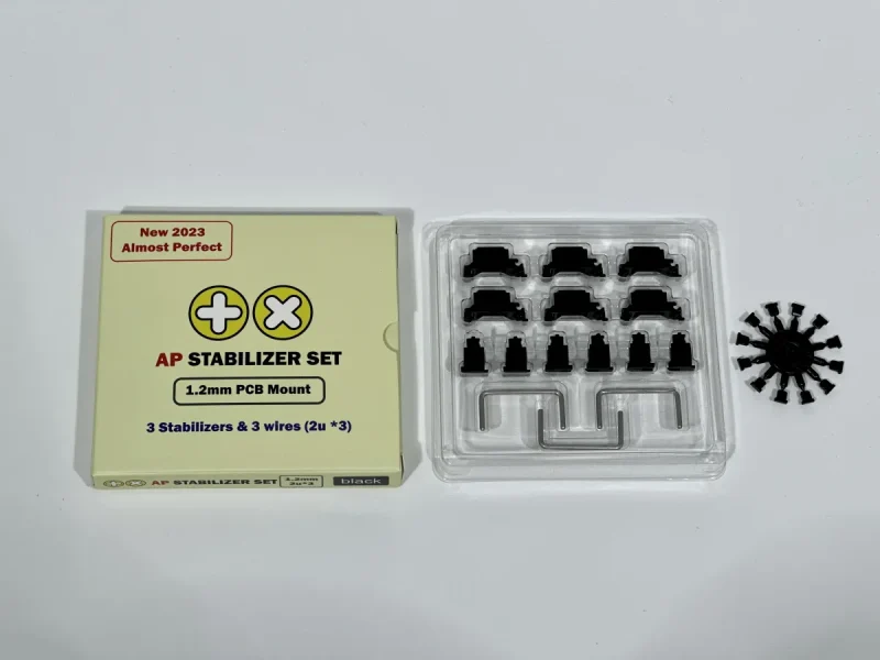 2u pcb mount stabilizer kit 3 pack 1 2mm clip in