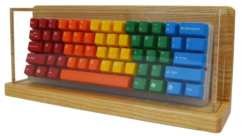 60 ash wood acrylic keyboard display mk nina