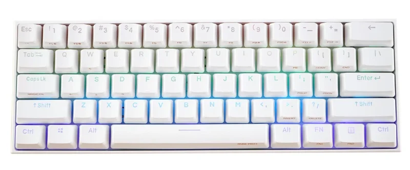 anne pro 2 white 60 bluetooth rgb mechanical keyboard