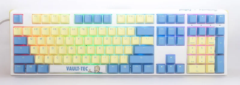 bethesda x ducky one 3 fallout edition rgb mechanical keyboard