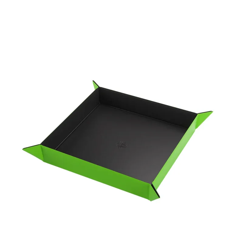 black green magnetic dice tray square design