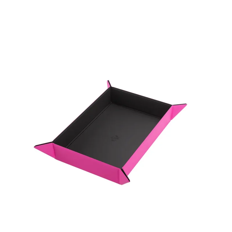 black pink magnetic dice tray rectangular