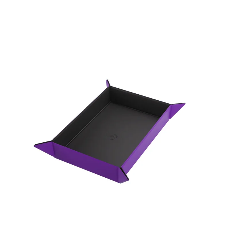 black purple magnetic dice tray rectangular