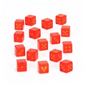 blood angels warhammer 40k dice set