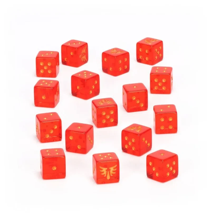 blood angels warhammer 40k dice set