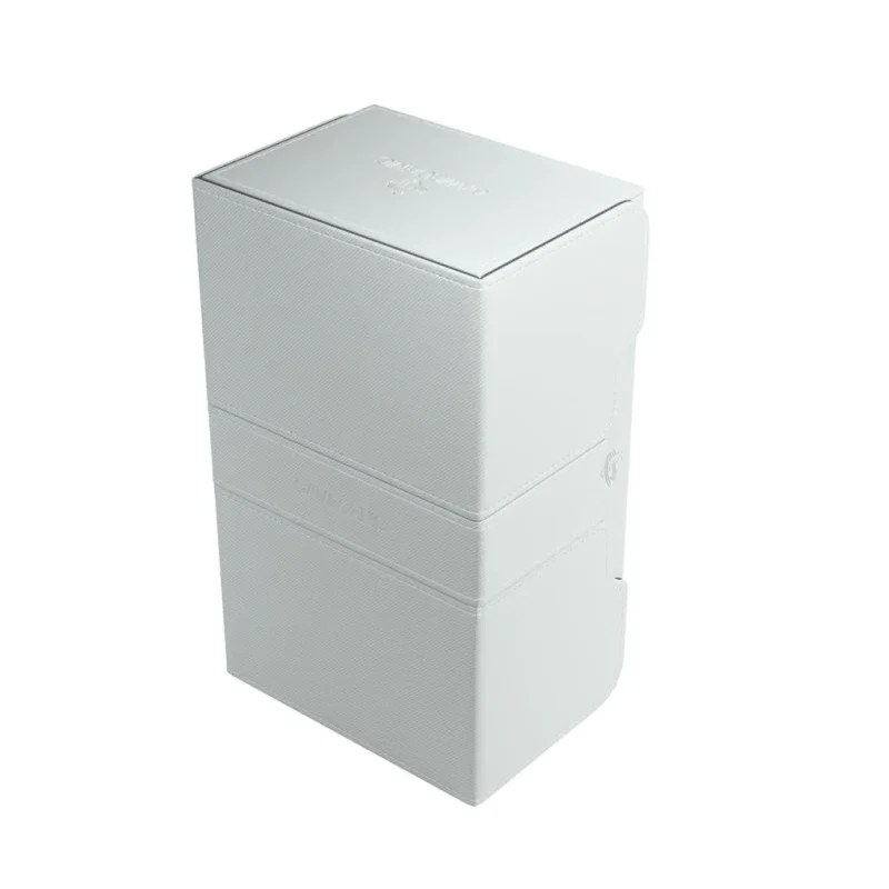 compact white 200 card deck box sturdy secure storage