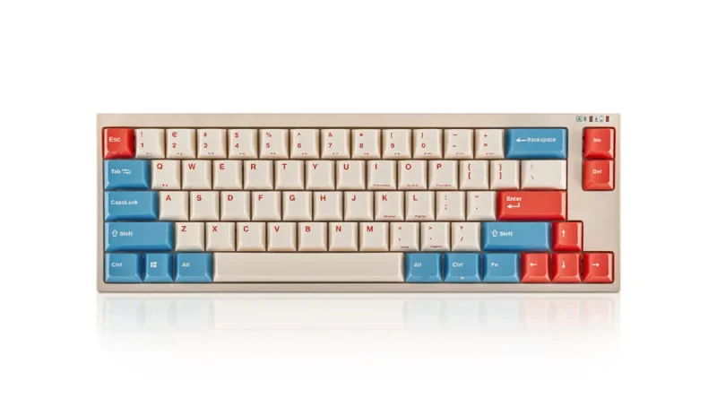 coral blue leopold fc660mbt 65 bluetooth mechanical keyboard