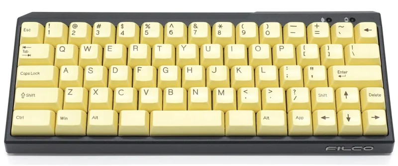 custard minila 72 key sa profile keycap set double shot abs