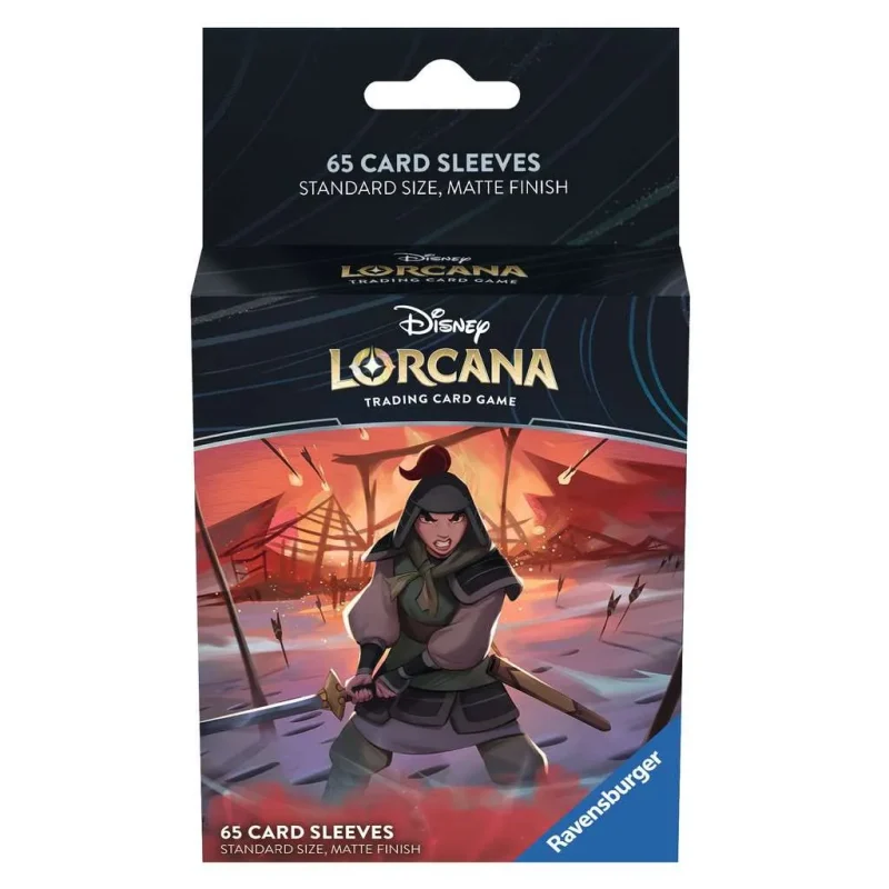 disney lorcana mulan card sleeves pack rise of the floodborn