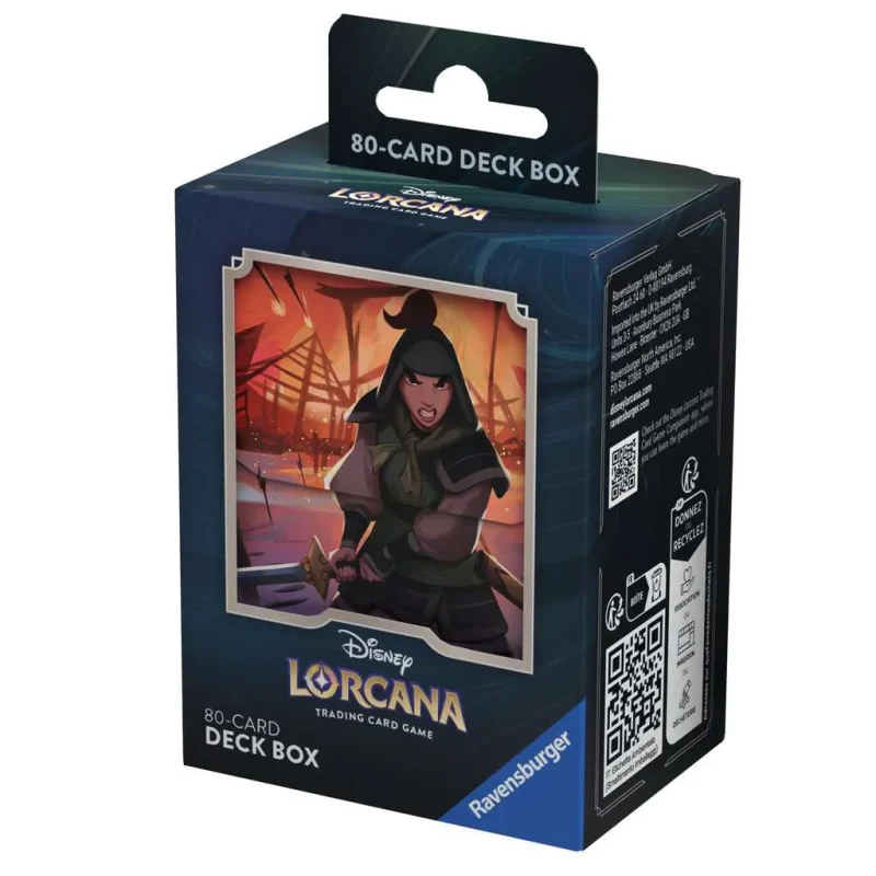 disney lorcana mulan deck box rise of the floodborn