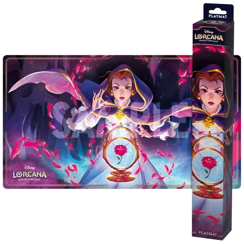 disney lorcana shimmering skies playmat belle edition