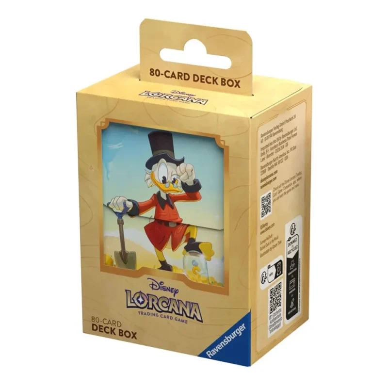 disney lorcana tcg scrooge mcduck deck box into the inklands