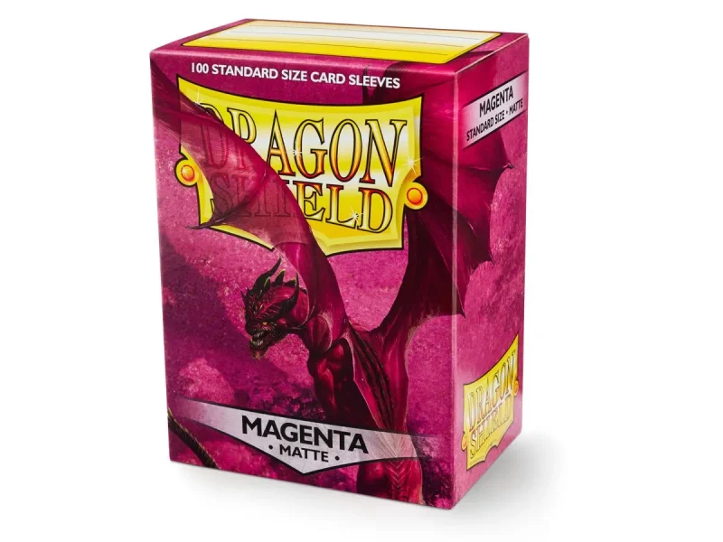 dragon shield 100ct magenta matte deck protector