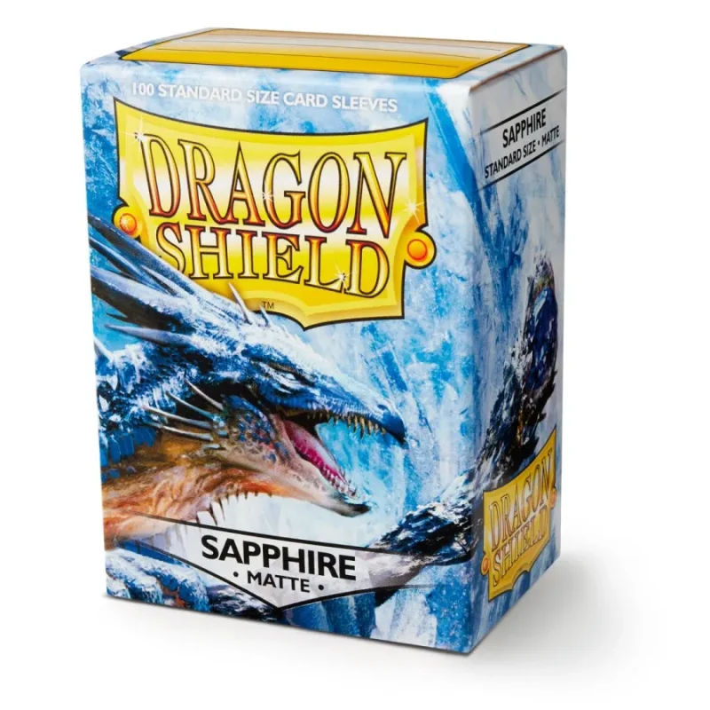 dragon shield 100ct matte card sleeves sapphire edition