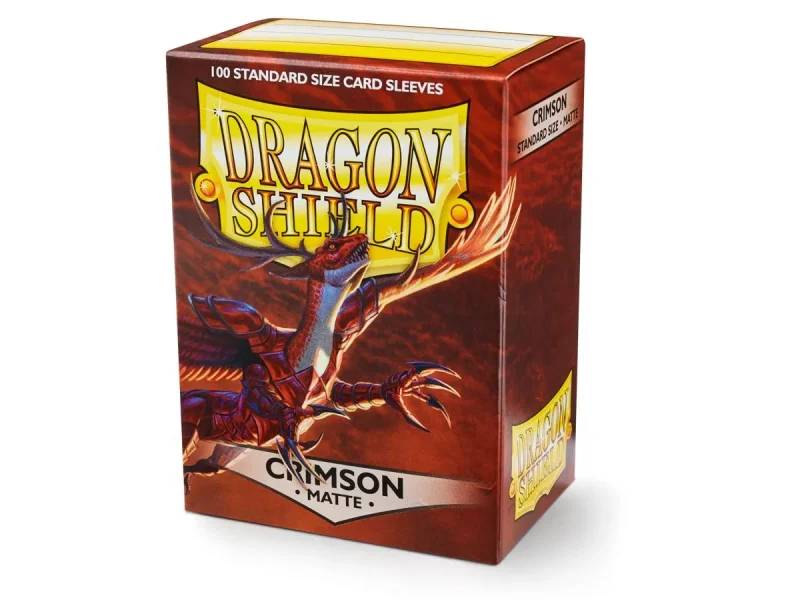 dragon shield matte crimson card sleeves 100ct