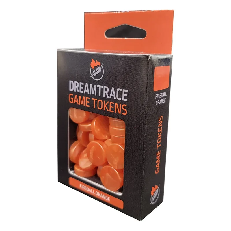 dreamtrace fireball orange gaming tokens