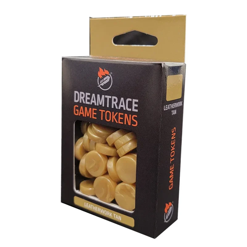 dreamtrace gaming tokens premium leatherwork tan