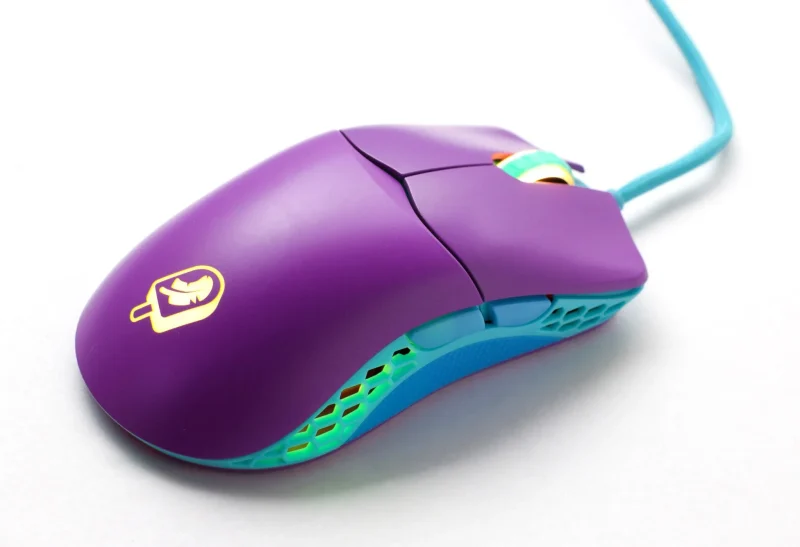 ducky frozen feather rgb gaming mouse lightweight