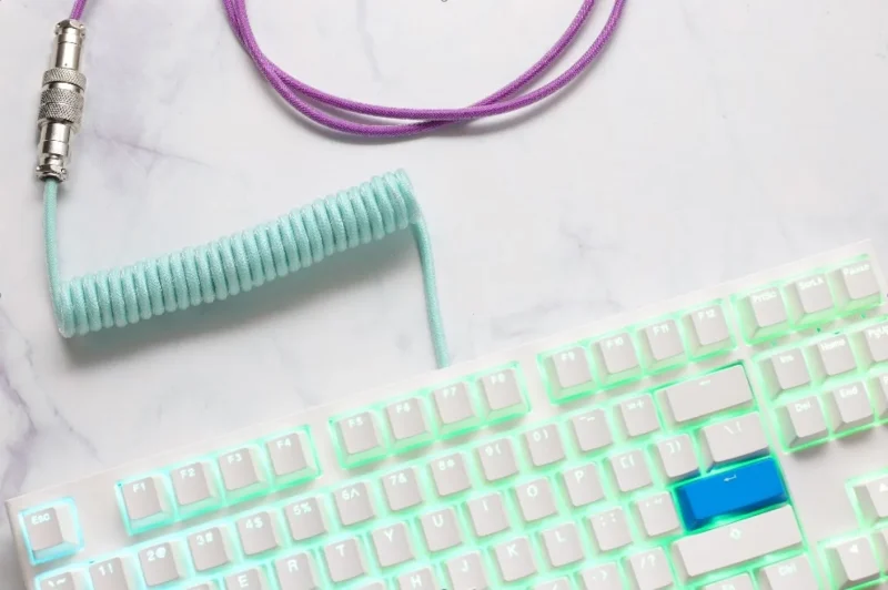 ducky frozen llama coiled usb cable premium mk cord