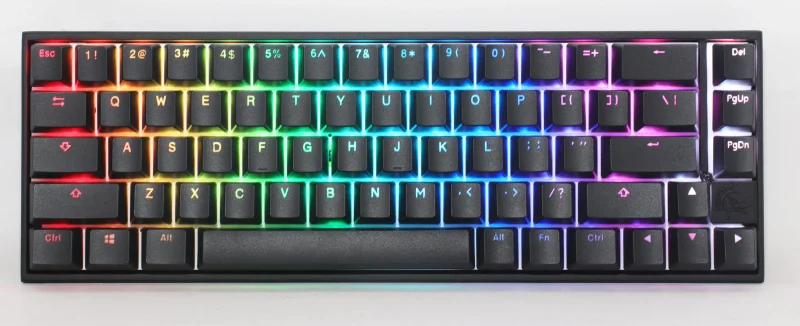 ducky mecha sf pro 65 black rgb mechanical keyboard