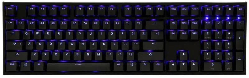 ducky one 2 blue led mechanical keyboard pbt double shot