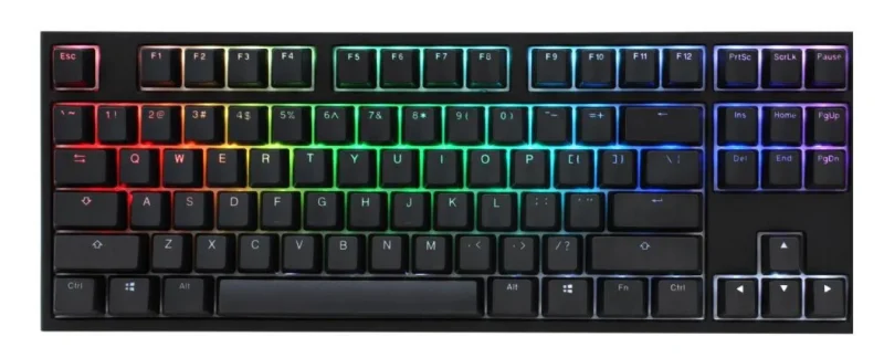 ducky one 2 tkl rgb pbt mechanical keyboard