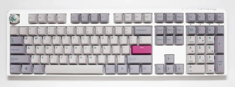 ducky one 3 mist grey rgb hotswap pbt mechanical keyboard