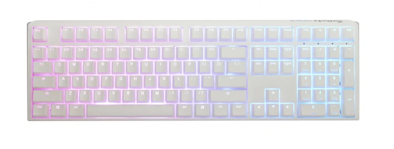 ducky one 3 pure white rgb mechanical keyboard hotswap quack mechanics