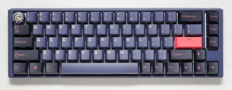 ducky one 3 sf cosmic blue 65 hotswap pbt rgb mechanical keyboard