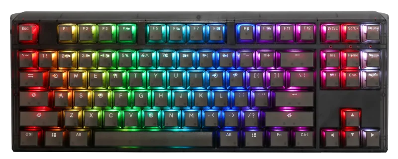 ducky one 3 tkl aura black rgb mechanical keyboard hotswap double shot abs