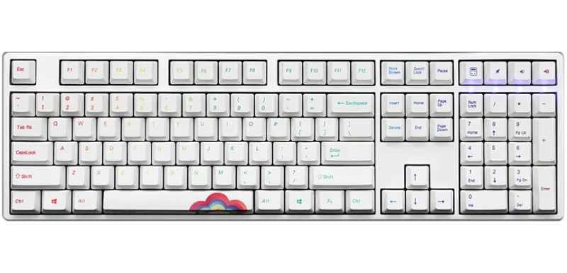 ducky one rainbow dye sub pbt mechanical keyboard