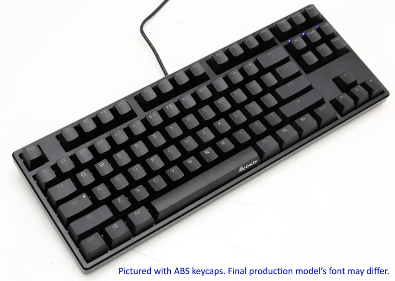 ducky one tkl pbt double shot mechanical keyboard