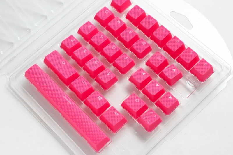 ducky pink 31 key backlit keycap set oem profile double shot abs