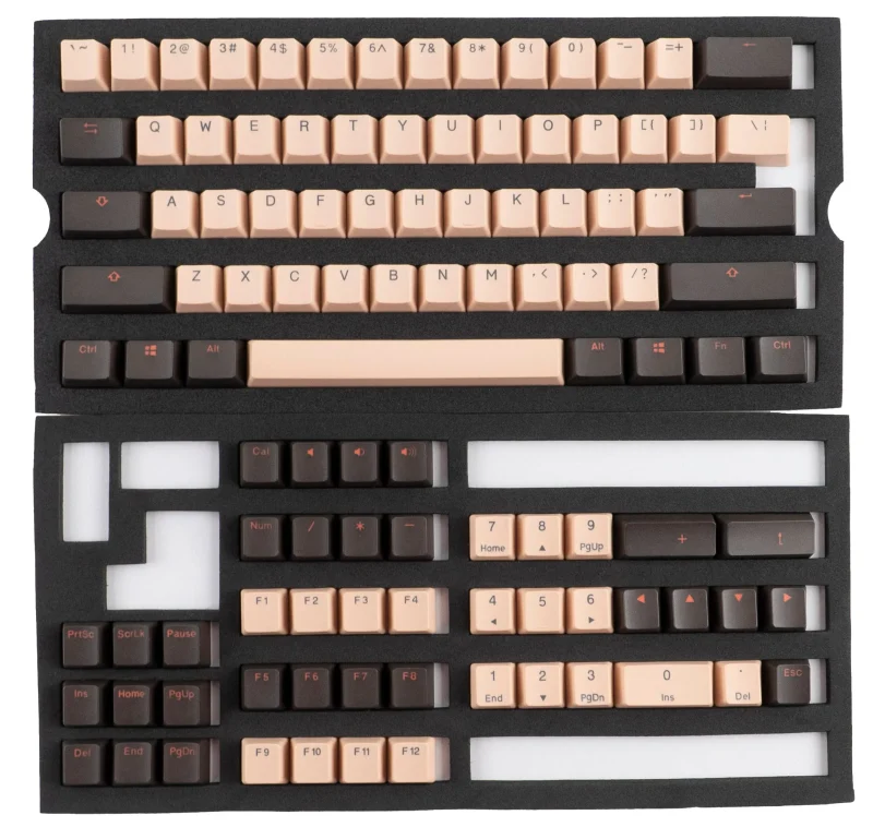 ducky rosa 108 key pbt double shot keycap set