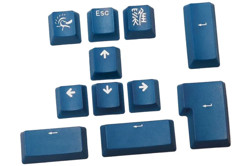 ducky sea blue 11 key pbt keycap set