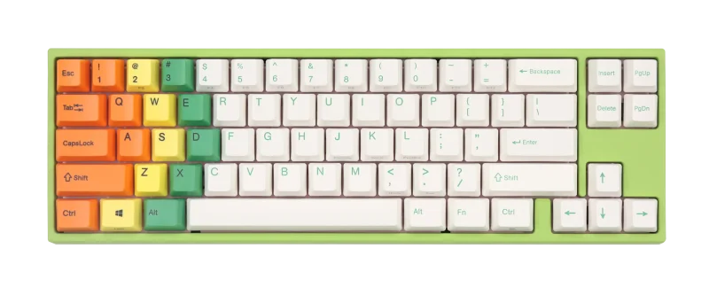 ducky x varmilo miya pro green 65 pbt mechanical keyboard w white led