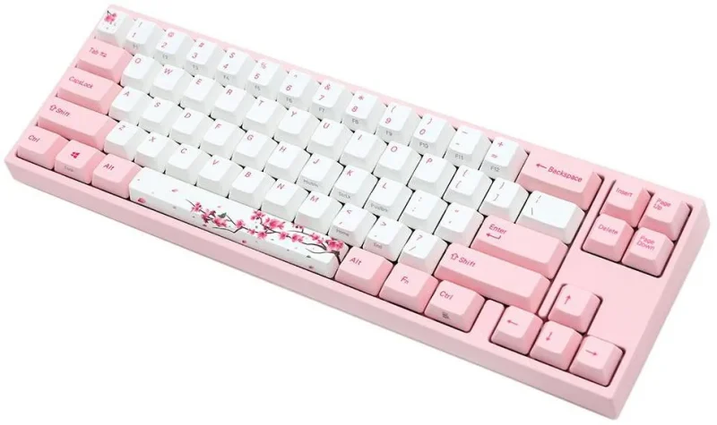 ducky x varmilo miya pro sakura pink 65 pbt mechanical keyboard