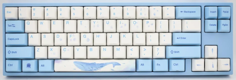 ducky x varmilo miya pro sea melody 65 white led keyboard