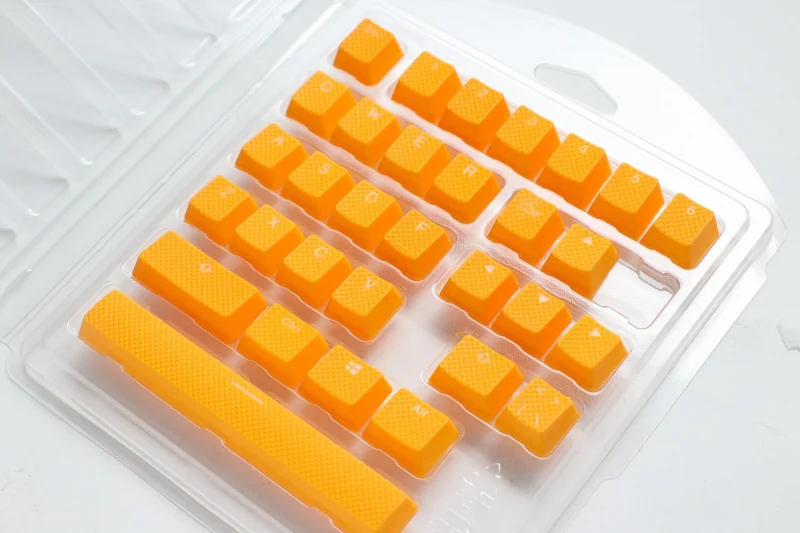 ducky yellow 31 key backlit abs rubber keycap set