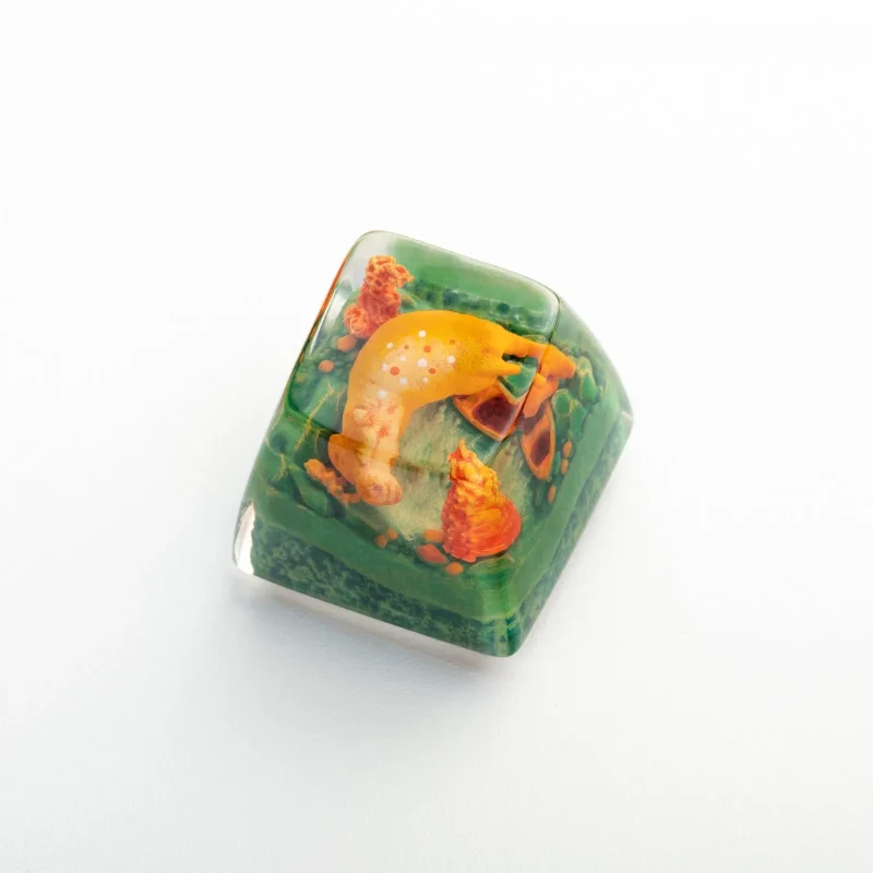 dwarf factory happy hippo resin keycap savanna sa