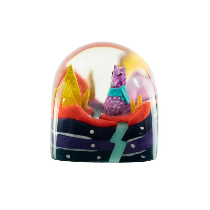 dwarf factory x mk alien llama dom resin artisan keycap