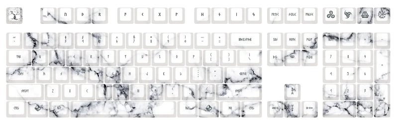 eternity cherry profile pbt reverse dye keycap set 108 keys