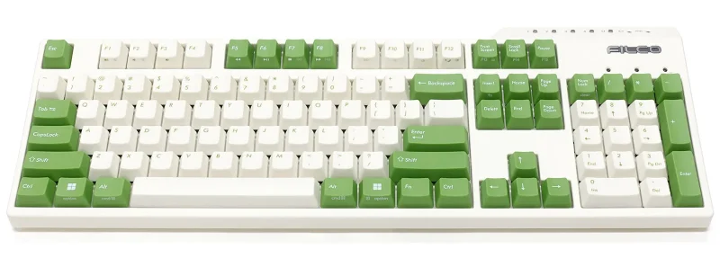 filco majestouch convertible 3 green white pbt mechanical keyboard