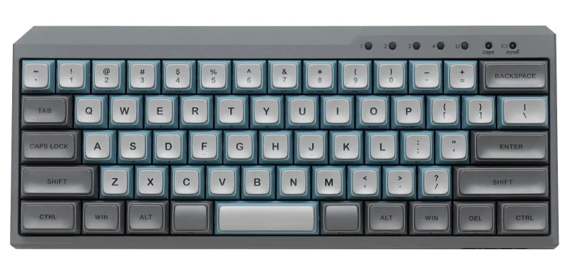 filco majestouch minila r 60 bluetooth keyboard sky grey pbt double shot