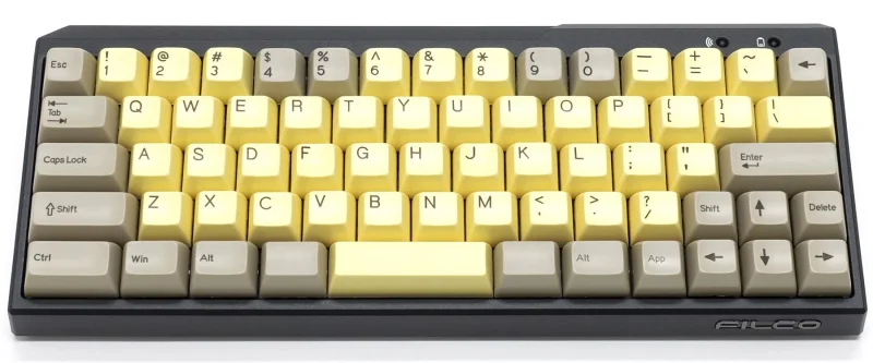 filco minila 72 key sa chocolate custard double shot keycap set limited return offer