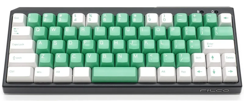 filco minila 72 key sa profile keycap set double shot abs sugar mint