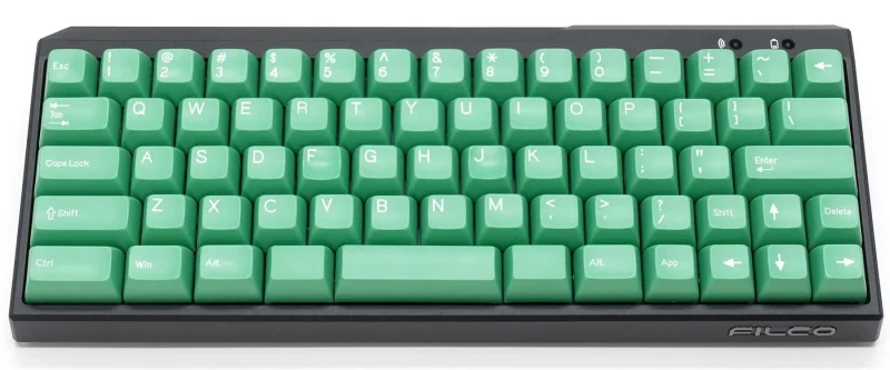 filco mint minila 72 key sa double shot abs keycap set