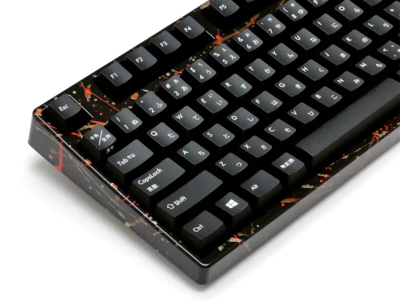 filco tkl black lacquer keyboard with kobo frame